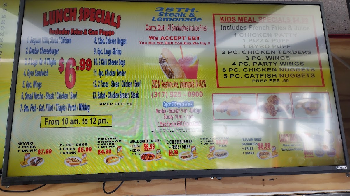 25th Steak & Lemonade Menu - Image 5